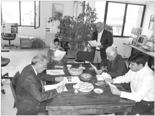 Jury members reviewing submissions during the 6th Memar Award deliberations