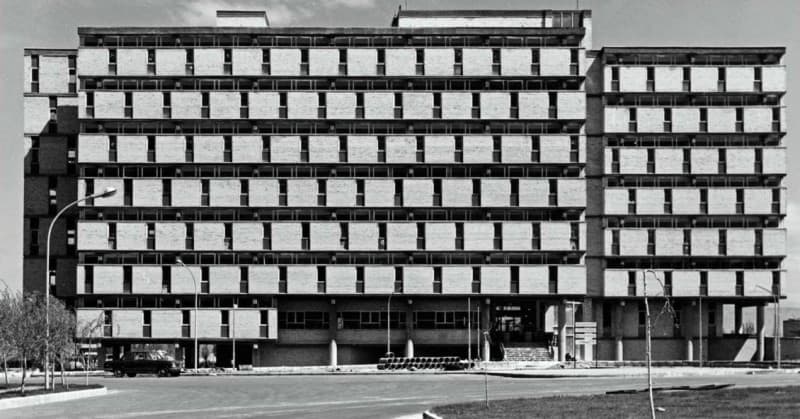Tractor assembling plant administration building